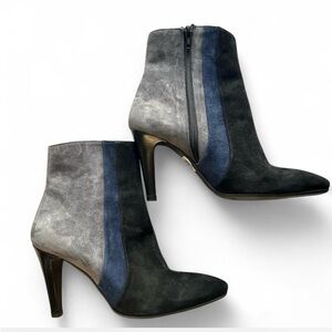 New vintage Enzo di Martino Made in Italy Suede Heeled Boots Size 37